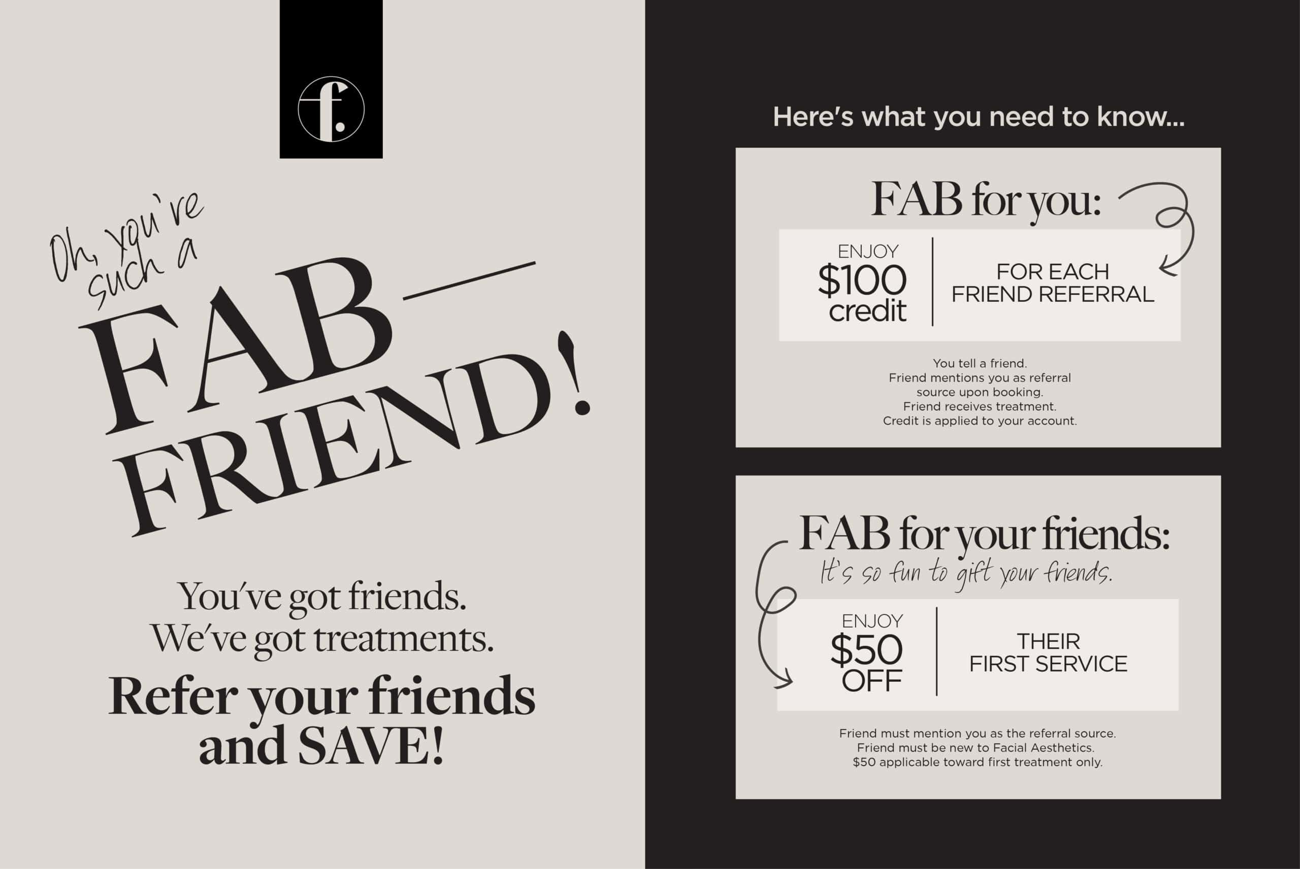 REFER A FRIEND offer